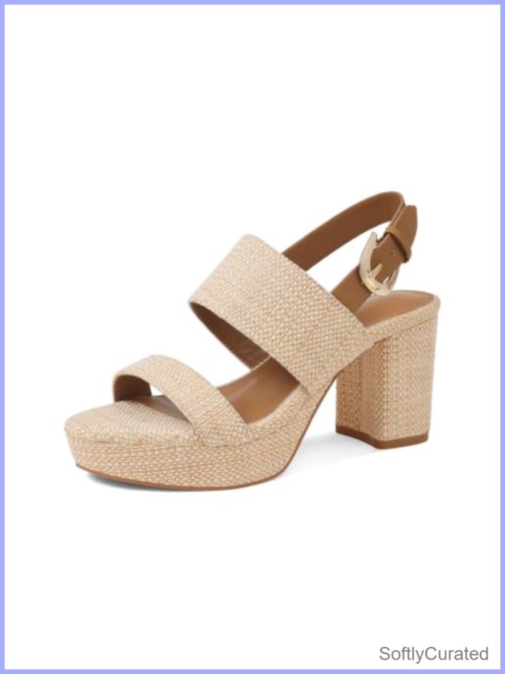 Platform Heeled Sandals Open Toe Block Heel Ankle Strap Dress Shoes